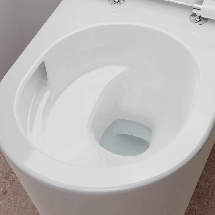 Hansgrohe EluPura S 540 vägghängd tolaett, utan spolkant, rengöringsvänlig, vit