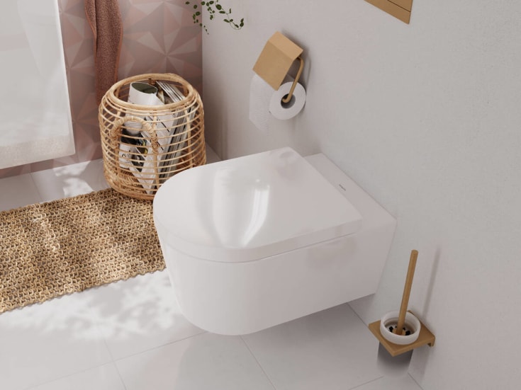 Hansgrohe EluPura S 540 væghængt toilet, uden skyllekant, rengøringsvenlig, hvid
