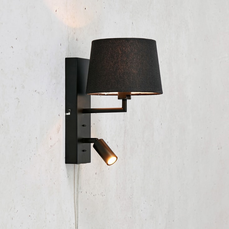 Markslöjd Como vegglampe, sort