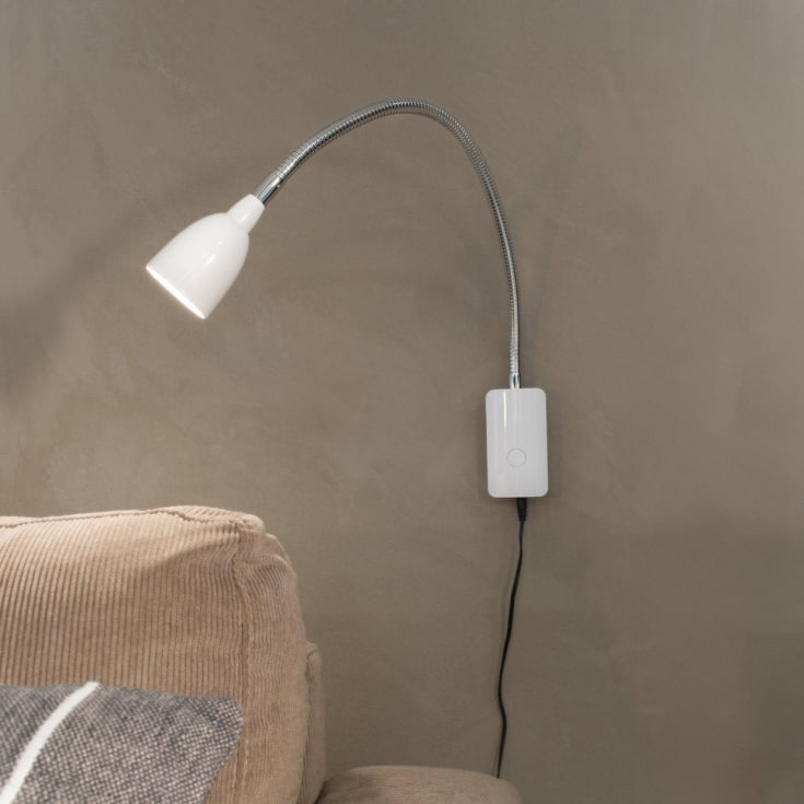 Markslöjd Tulip vegglampe, hvit