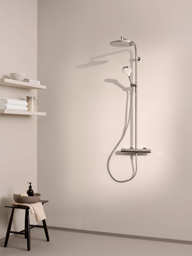 Oras Optima Style Rain duschset, stål