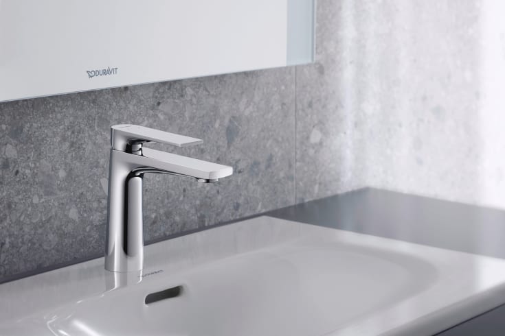 Duravit Tulum håndvaskarmatur medium, krom