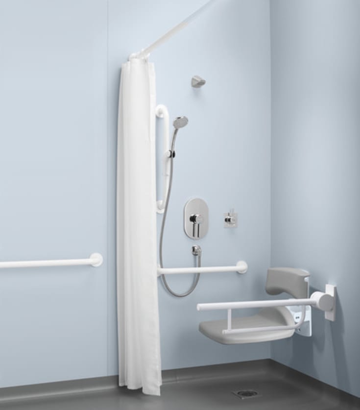 Ideal Standard Contour 21 støttehåndtak, 87 cm, hvit