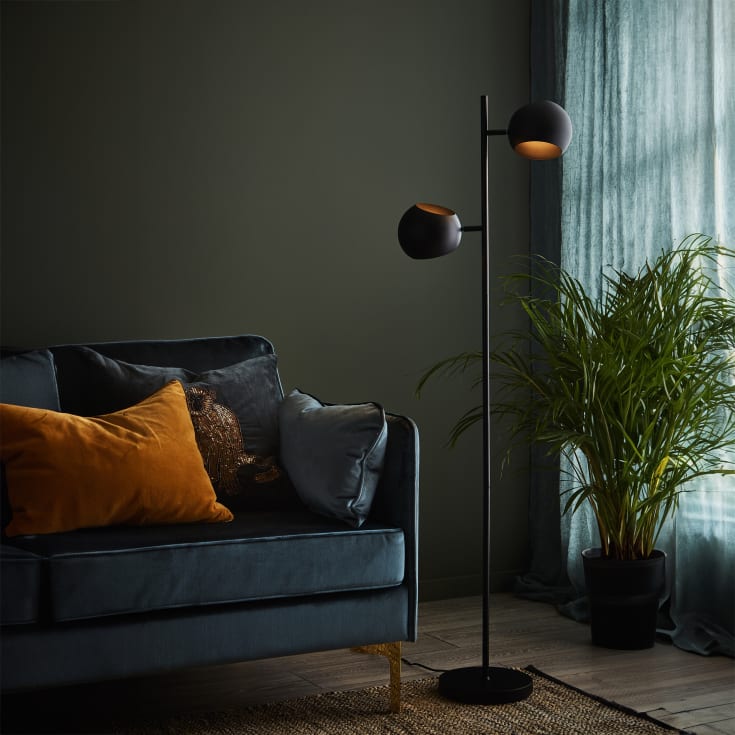 Markslöjd Edgar gulvlampe, sort