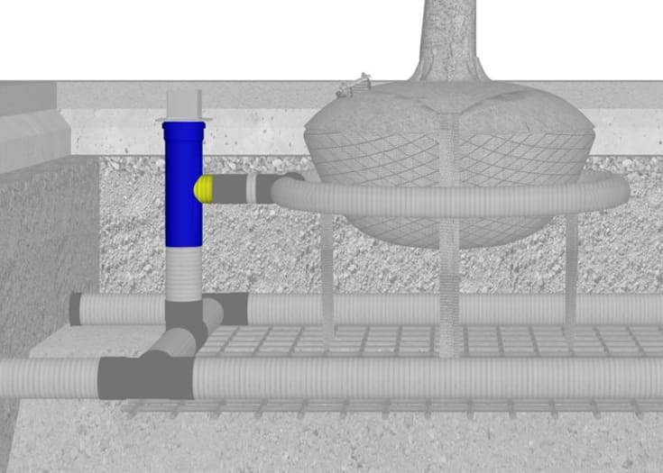 GEFA LUWA® 110 x 80 mm rodvanding- og -ventilationssystem, sifon