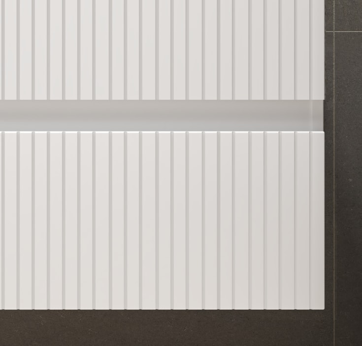 Sanibell Proline möbelpaket, 101x46 cm, matt vit
