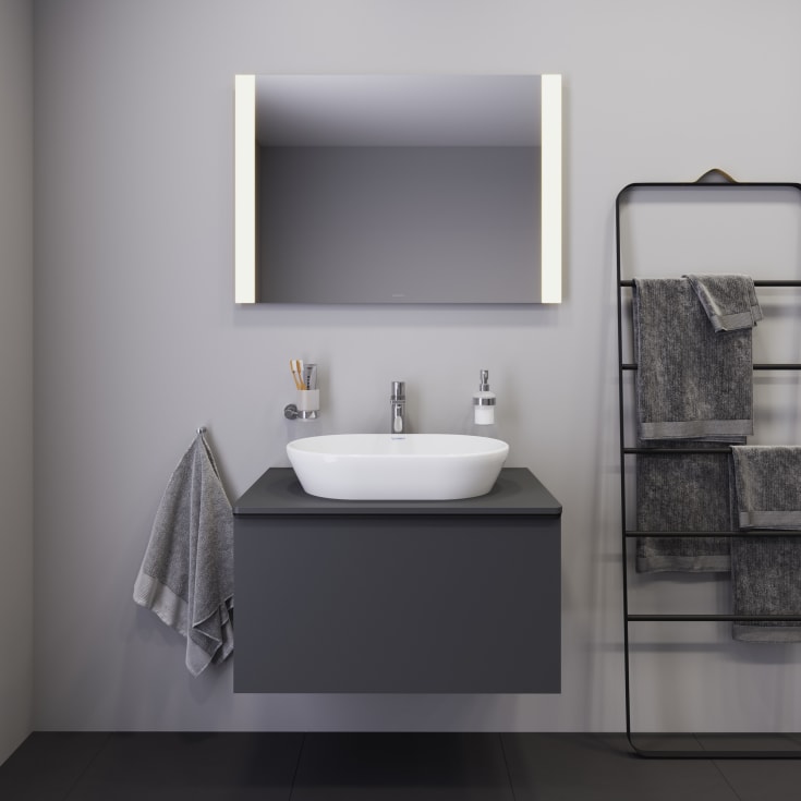 Duravit spejl med lys, sensor, 100x70 cm