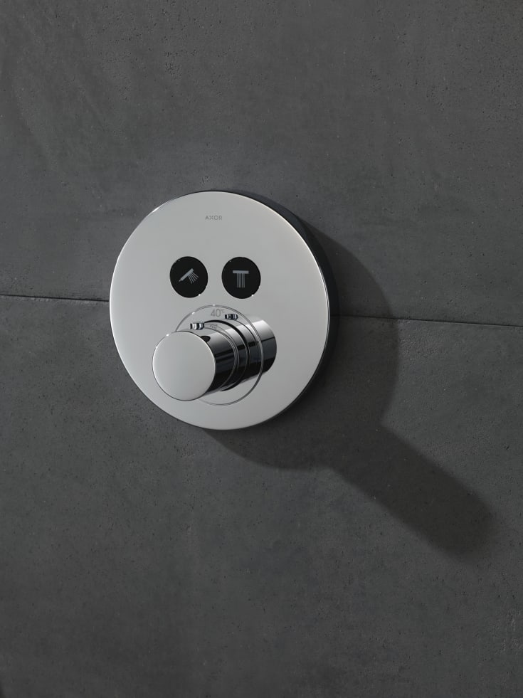 Axor Showersolutions Round brusearmatur, krom