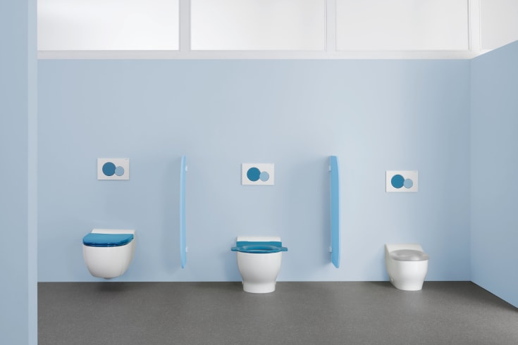Geberit Bambini Sigma 01 spolplatta, vit/blÄ