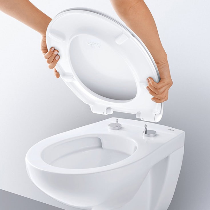 Grohe Bau væghængt toiletpakke, hvid/hvid