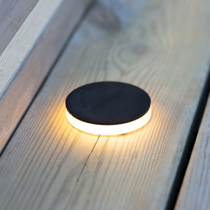 GARDEN 24 DECKLIGHT Topplade 60mm 3W sort