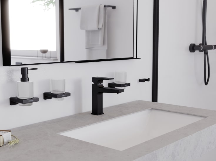 Hansgrohe AddStoris handduksstÄng, 64,8 cm, matt svart