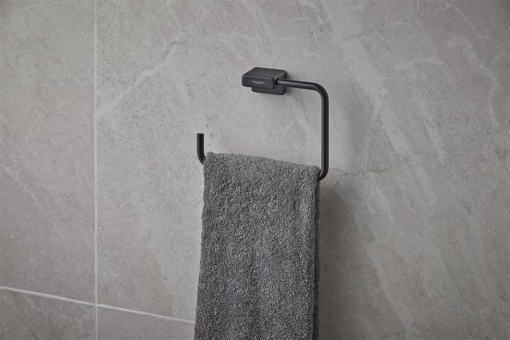 Hansgrohe AddStoris håndklering, matt sort