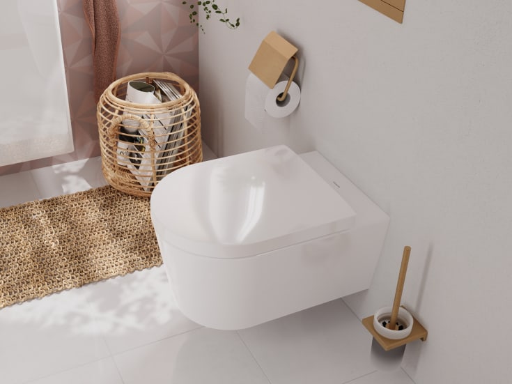 Hansgrohe AddStoris toalettbørste, børstet bronse