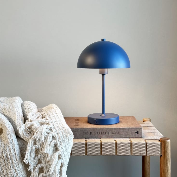 Dyberg Larsen Stockholm genopladelig bordlampe, blÄ