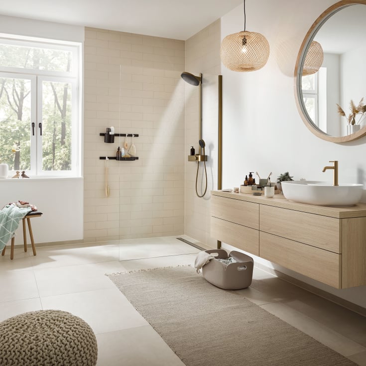 Hansgrohe Pulsify S duschset, vattenbesparande, krom