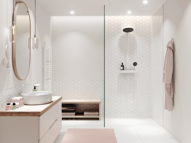 Hansgrohe Pulsify S brusesæt, mat hvid