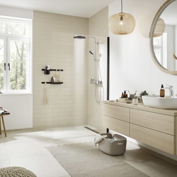 Hansgrohe Pulsify S brusesæt, vandbesparende, krom