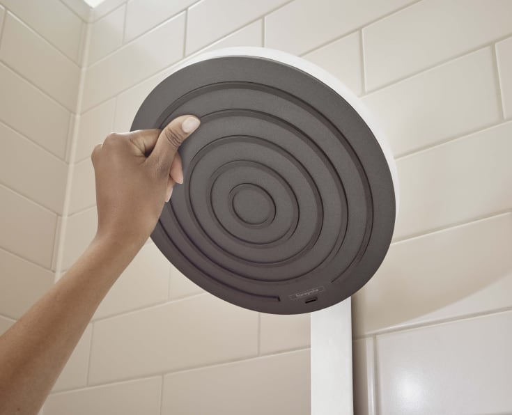 Hansgrohe Pulsify S duschset, vattenbesparande, matt vit