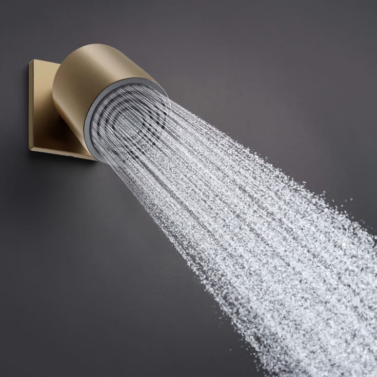 Hansgrohe Pulsify S dusjhode, Ø10,5 cm, børstet bronse