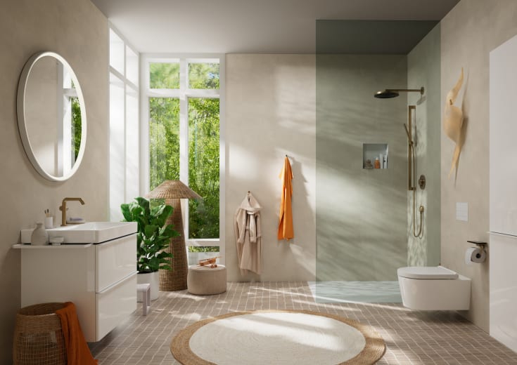 Hansgrohe Pulsify S takdusch, Ø26 cm, borstad brons
