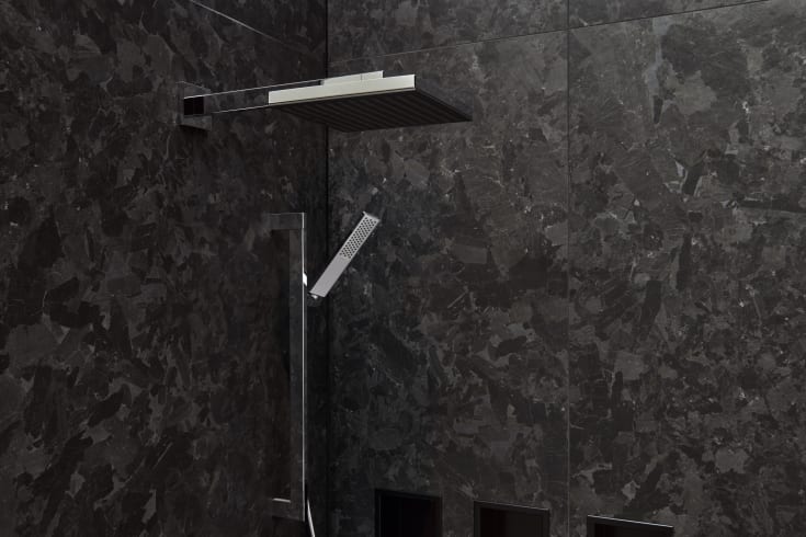 Hansgrohe Pulsify E dusjhode, 26x26 cm, krom