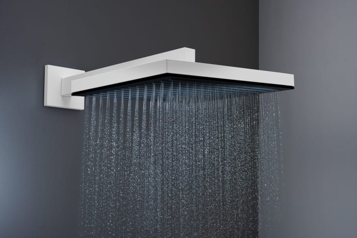 Hansgrohe Pulsify E dusjhode, 26x26 cm, matt hvit