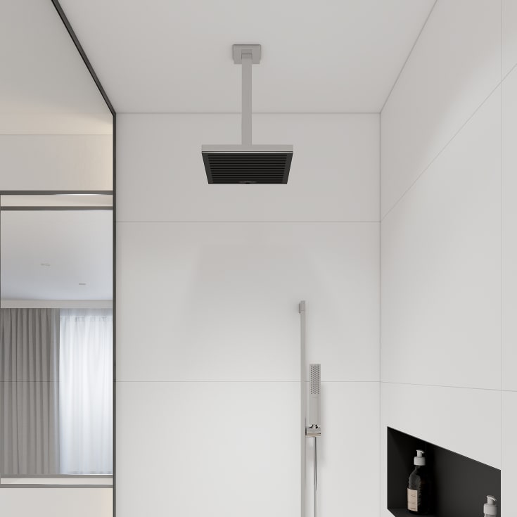 Hansgrohe Pulsify E takdusch, 26x26 cm, vattenbesparande, krom