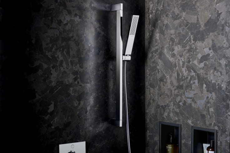 Hansgrohe Pulsify E duschset, vattenbesparande, krom
