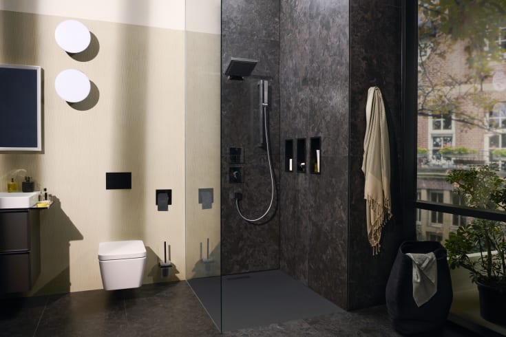 Hansgrohe Pulsify E duschset, vattenbesparande, krom