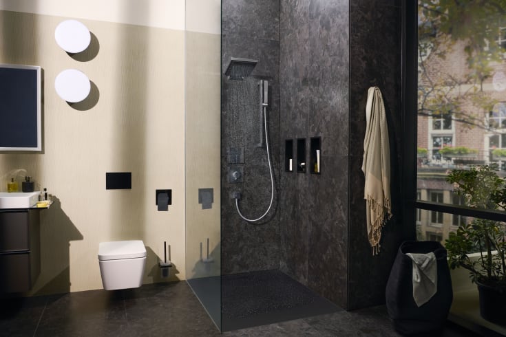 Hansgrohe Pulsify E brusesæt, vandbesparende, krom