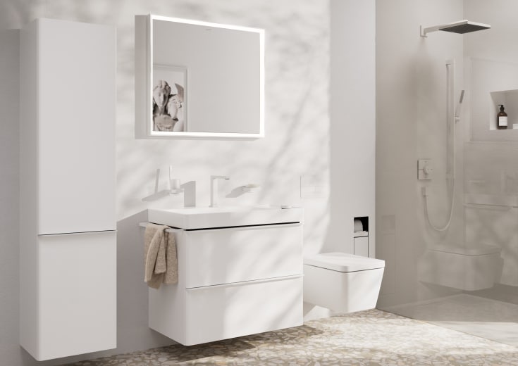 Hansgrohe Pulsify E hÄndbruser, vandbesparende, mat hvid