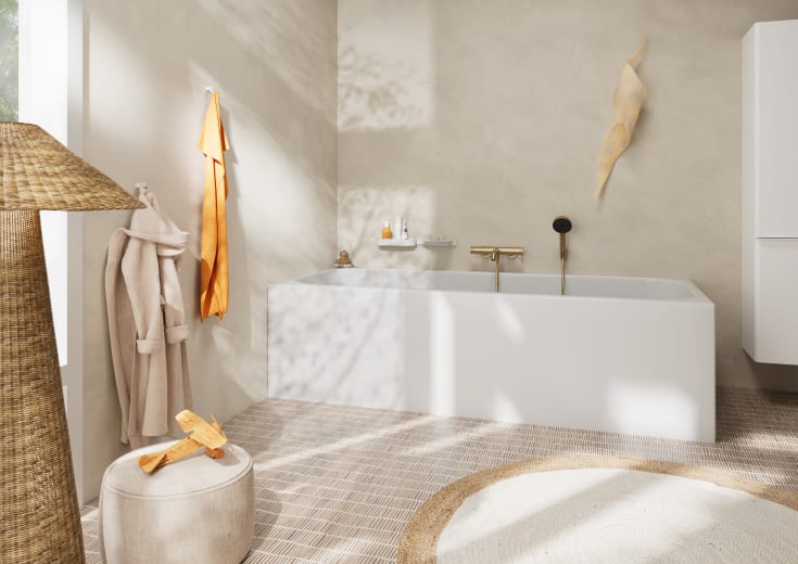 Hansgrohe Pulsify Select S 105 Relaxation håndbruser, vandbesparende, børstet bronze