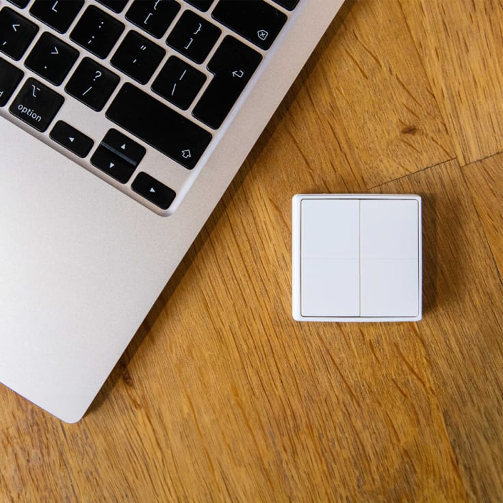 Shelly Switch batteritrykknapp, bluetooth
