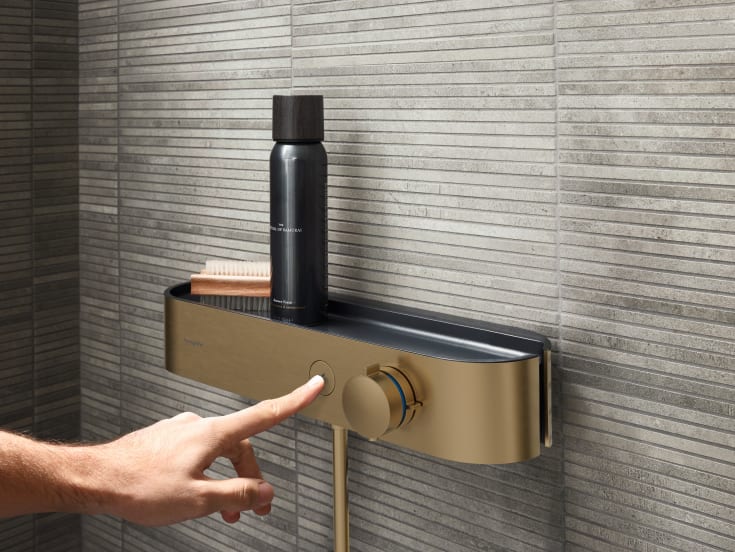 Hansgrohe ShowerTablet Select duschblandare, borstad brons
