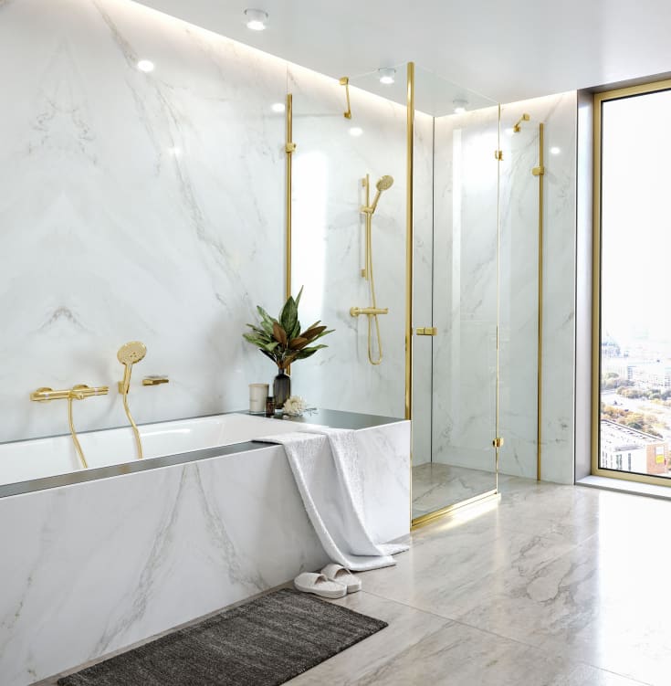 Hansgrohe Ecostat Comfort duschblandare, guld
