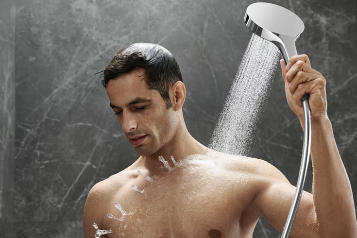 Hansgrohe Rainfinity 130 hånddusj, krom