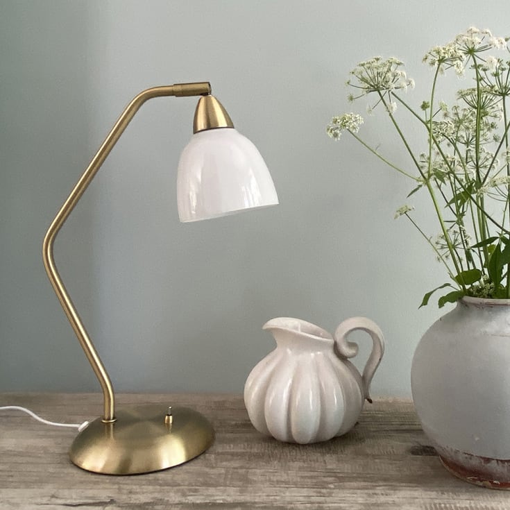 Superliving Urban bordlampe, messing