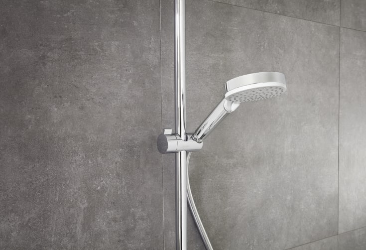 Hansgrohe Crometta E 240 duschset, vattenbesparande, krom/vit