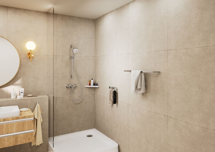 Hansgrohe Vernis Blend Vario 100 brusesæt, vandbesparende,  krom