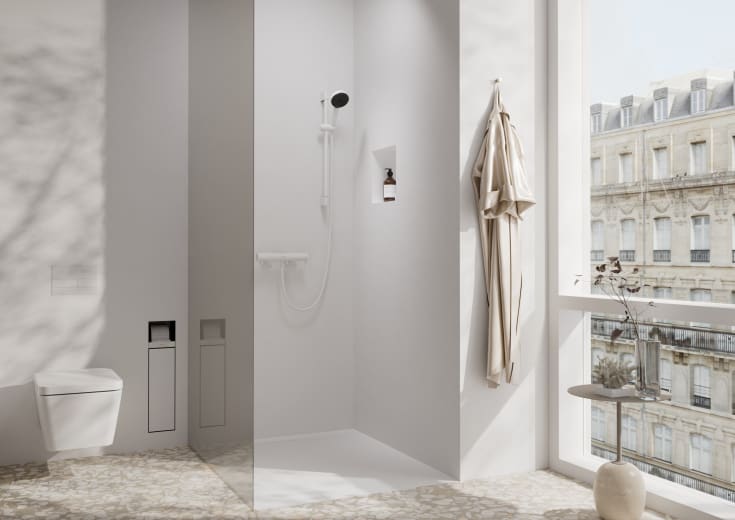 Hansgrohe Pulsify Select S Relaxation brusesæt, mat hvid