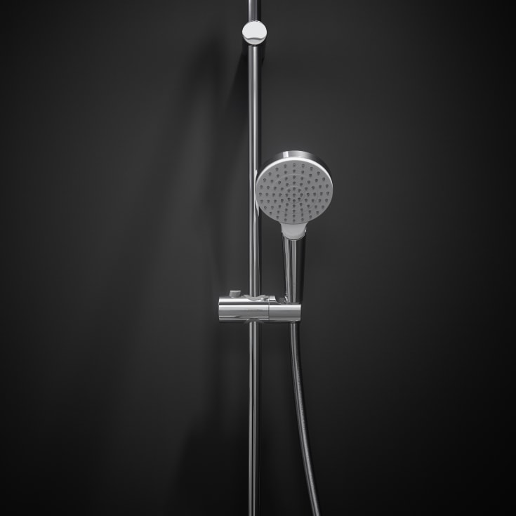 Hansgrohe Crometta duschset, vattenbesparande, krom/vit