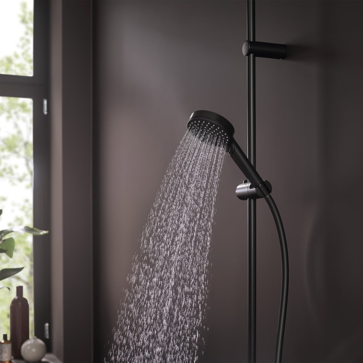 Hansgrohe Vernis Blend Vario 100 håndbruser, vandbesparende, mat sort
