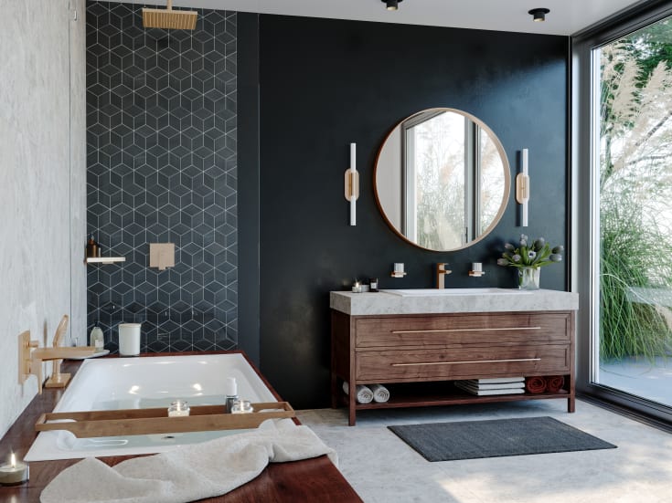 Hansgrohe Raindance Select E 120 håndbruser, børstet bronze