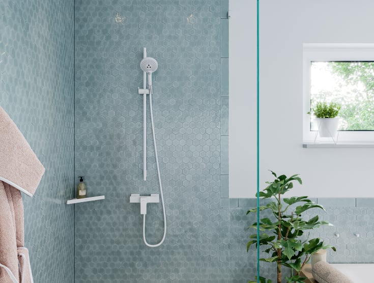 Hansgrohe Raindance Select S 120 hånddusj, vannbesparende, matt hvit
