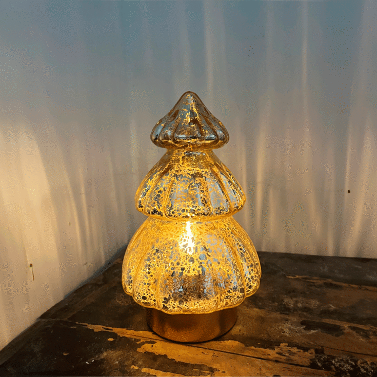 Veli Line juletræ lampe, ravfarvet