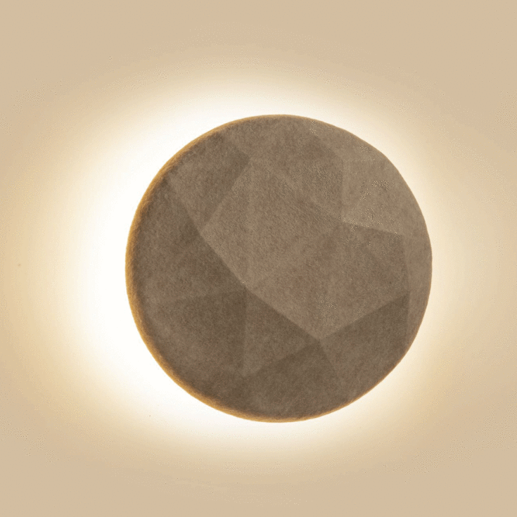 SLV Mana lampeskærm, beige, Ø40 cm