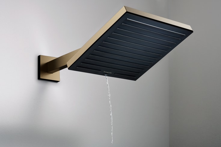 Hansgrohe duscharm, 39 cm, borstad brons