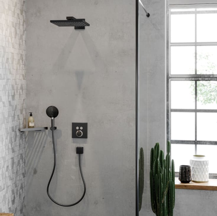 Hansgrohe Porter E handduschhållare, matt svart
