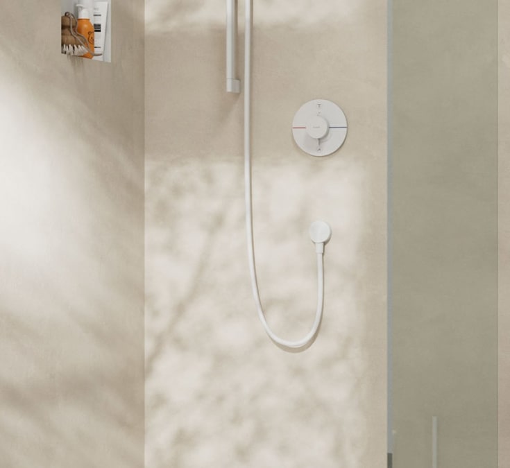 Hansgrohe Fixfit E slangeuttak, matt hvit